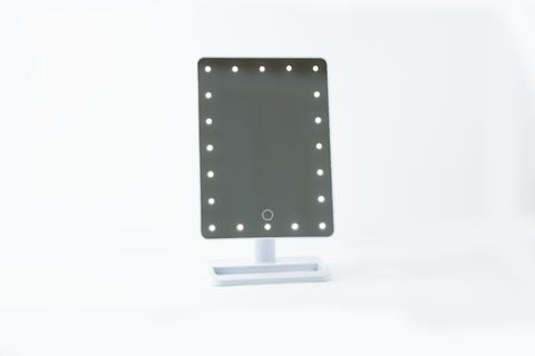 White Bluetooth & Call Makeup Mirror
