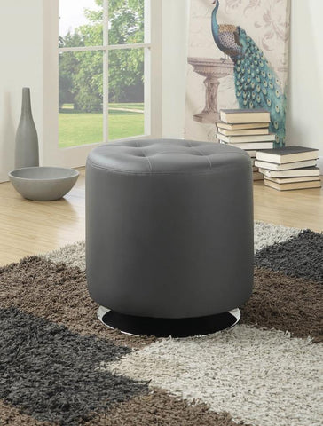 Grey Puff Stool