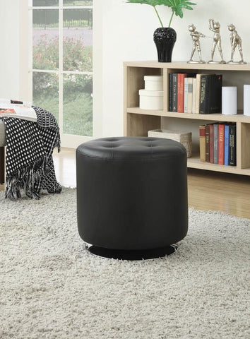Black Puff Stool