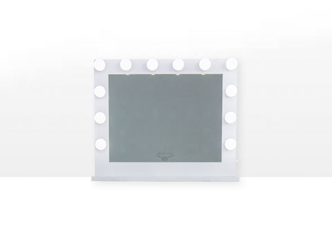 Deluxe White  Iconic Vanity Mirror 31.5 x 25.6in