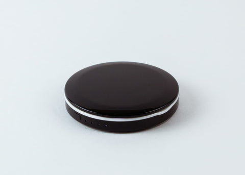 Black LED Round Mirror