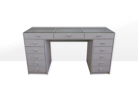 Grey Vanity Desk - 59in