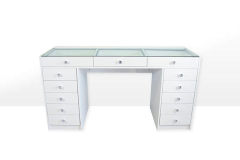 White Vanity Desk - 59in